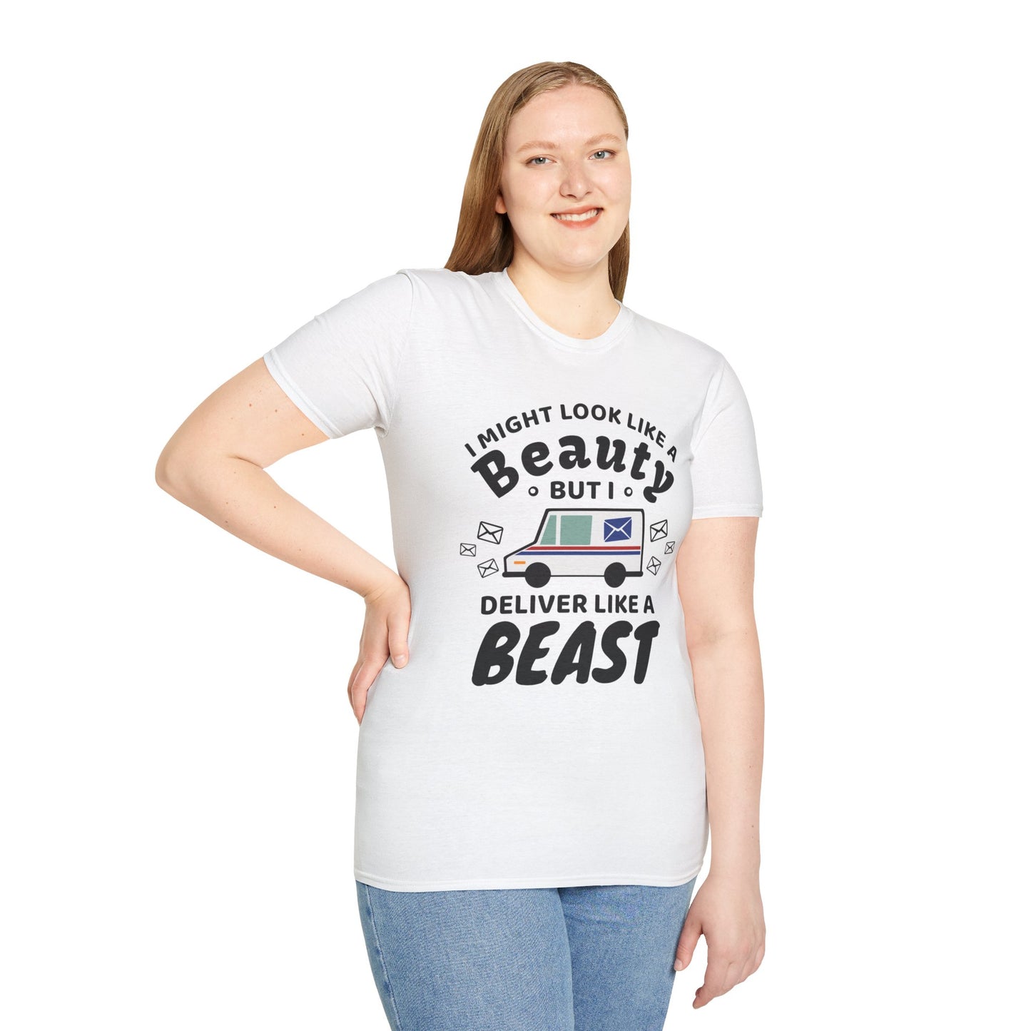 DELIVER LIKE A BEAST Unisex Softstyle T-Shirt