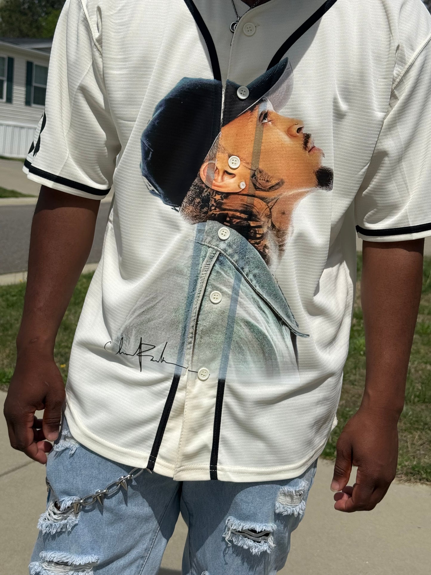 ADULT BREEZY BOWL BASEBALL JERSEY (Chris face)