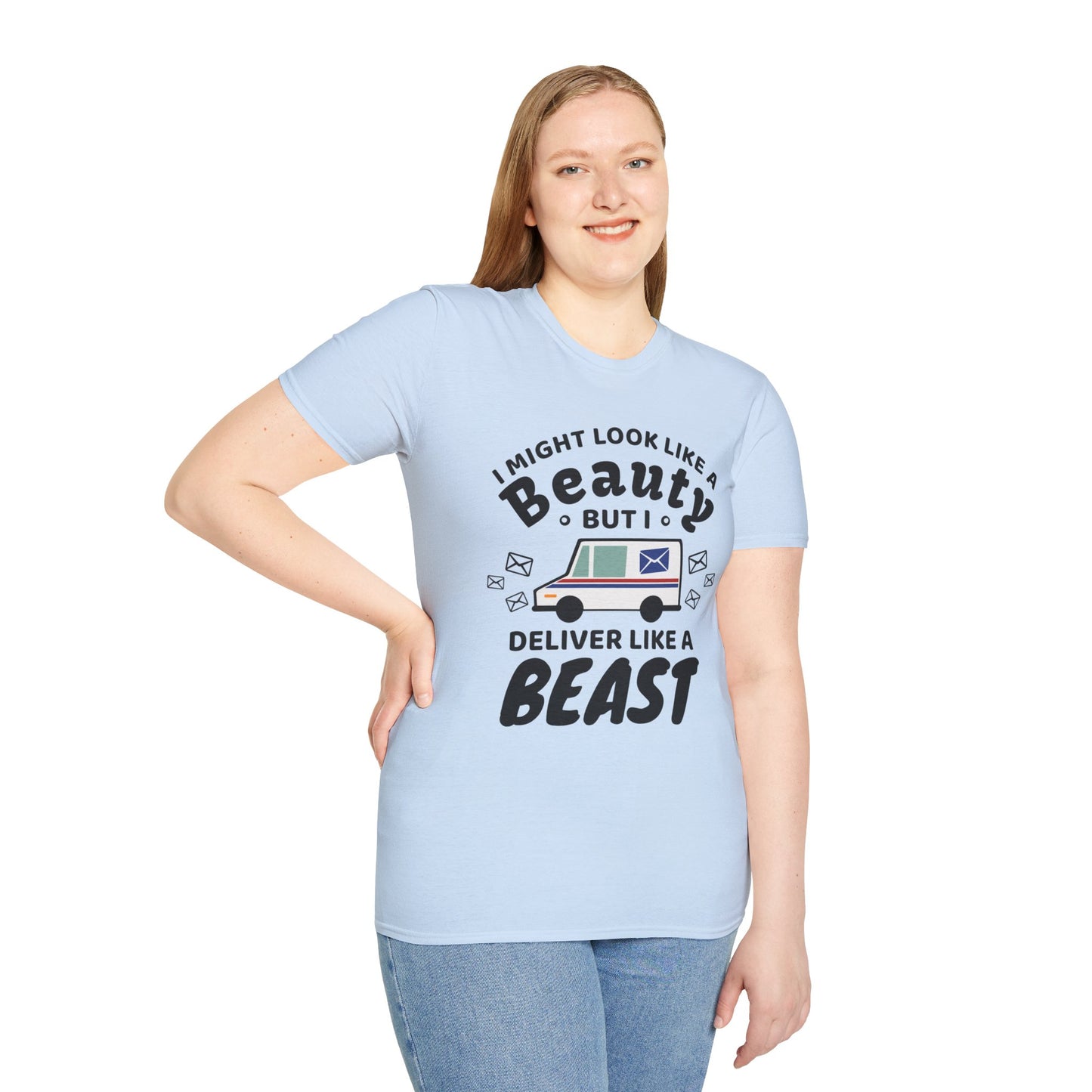 DELIVER LIKE A BEAST Unisex Softstyle T-Shirt