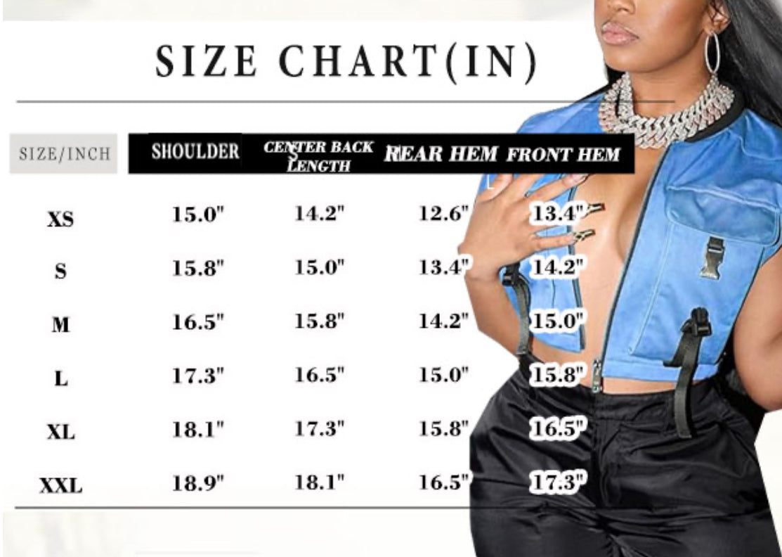 R&B biker vest front&back